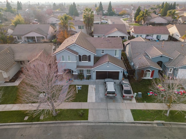 drone / aerial view featuring a residential view