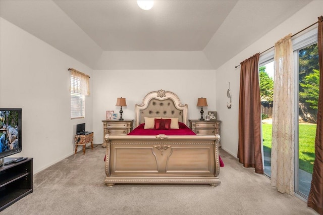 6305 N Marty Ave, Fresno, CA 93711 - bedroom featuring access to exterior, light colored carpet, and baseboards