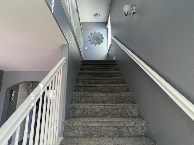 view of stairway