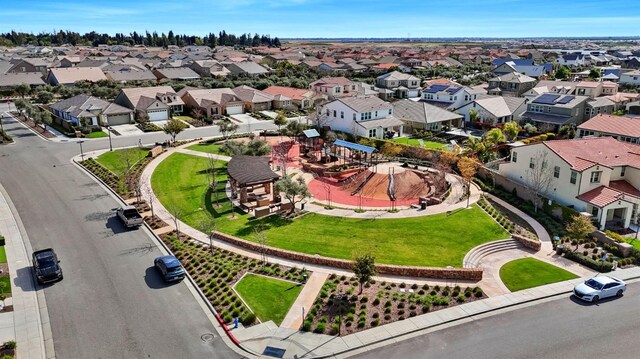 drone / aerial view featuring a residential view
