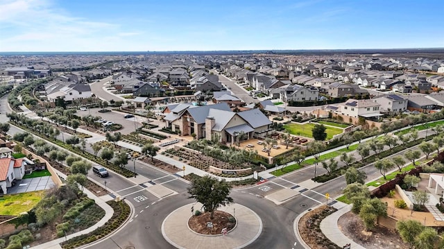 bird's eye view with a residential view
