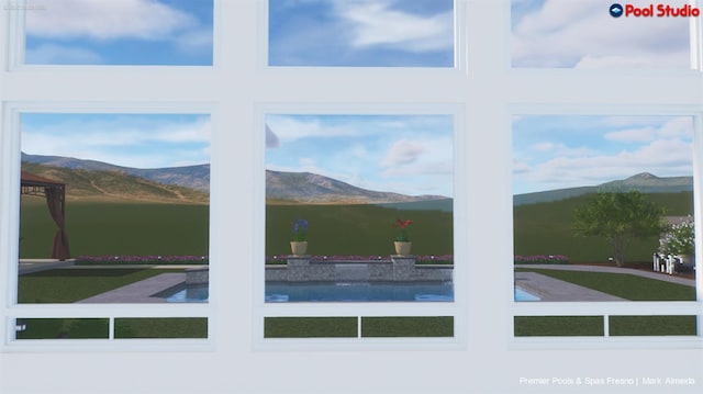 5136 W Bluff Ave, Fresno, CA 93722 - detailed view of a mountain view and a pool