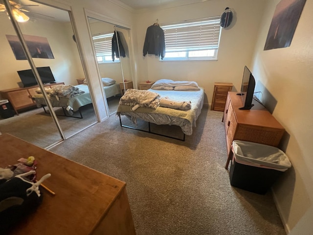 1450 W Chennault Ave, Fresno, CA 93711 - carpeted bedroom featuring multiple closets and multiple windows