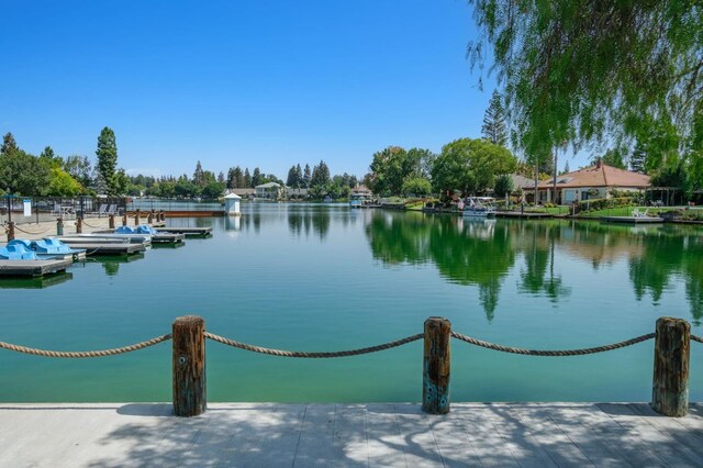 10001 N Pheasant Run Dr, Fresno, CA 93730 - water view featuring a floating dock