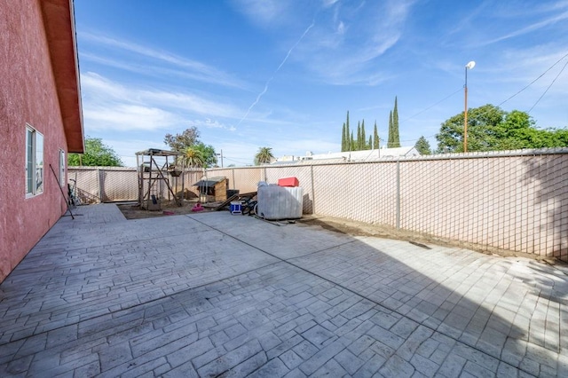 view of patio / terrace with a fenced backyard