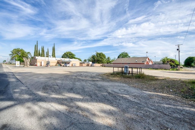 exterior space with fence