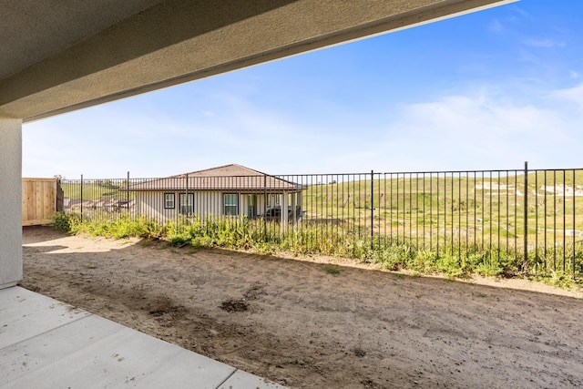 exterior space featuring fence