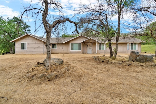 view of ranch-style home