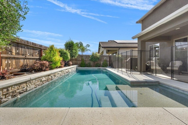 2653 Vermont Ave, Clovis, CA 93619 - view of pool with a fenced backyard and a patio area