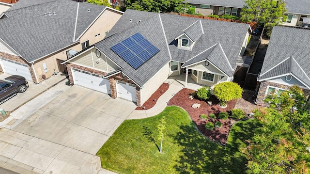 birds eye view of property featuring a residential view
