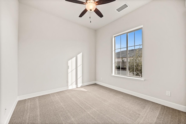 6294 E Miillie Dr, Fresno, CA 93727 - empty room featuring carpet, visible vents, and baseboards