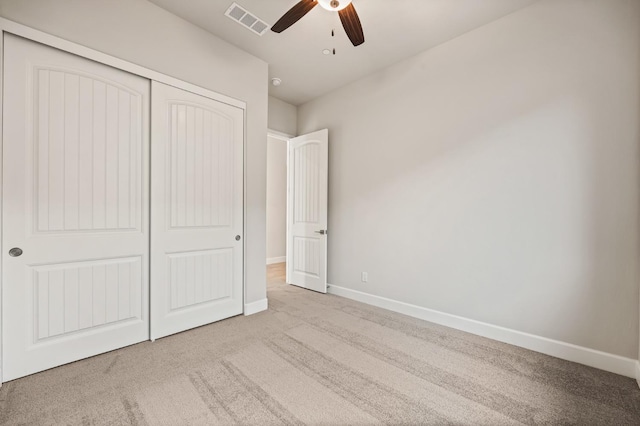 6294 E Miillie Dr, Fresno, CA 93727 - unfurnished bedroom featuring a closet, carpet floors, visible vents, and baseboards