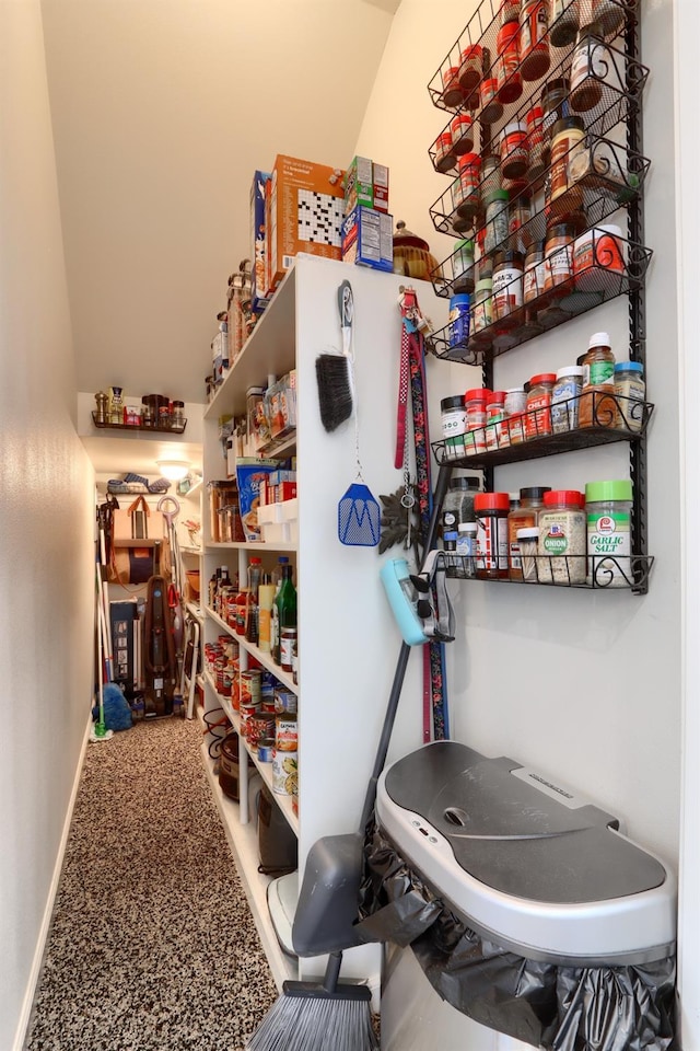 view of pantry