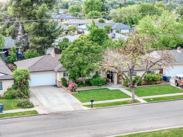7341 N Bond St, Fresno, CA 93720 - drone / aerial view featuring a residential view