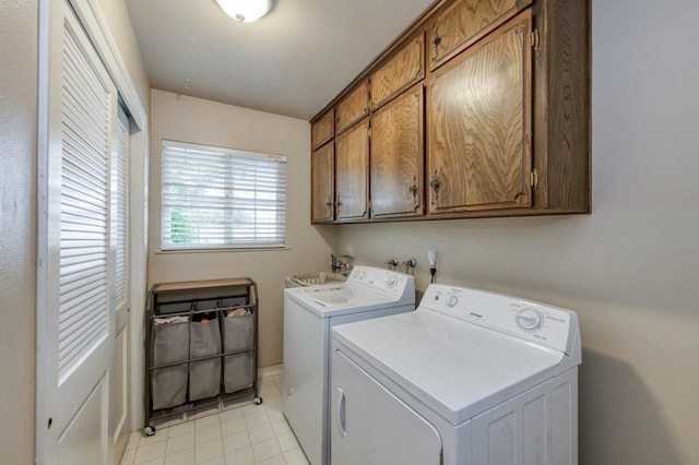 7341 N Bond St, Fresno, CA 93720 - washroom featuring cabinet space and washer and dryer