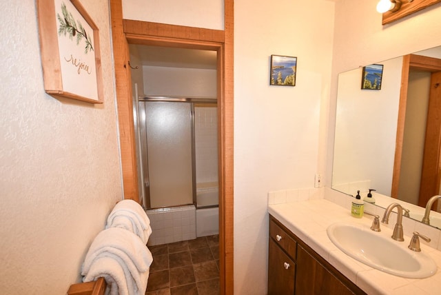 40720 Oakwoods Ln, Shaver Lake, CA 93664 - bathroom featuring vanity and tile patterned floors