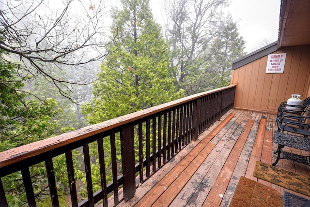 40720 Oakwoods Ln, Shaver Lake, CA 93664 - view of wooden deck