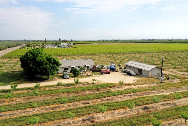 bird's eye view with a rural view