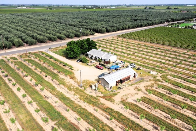 bird's eye view with a rural view