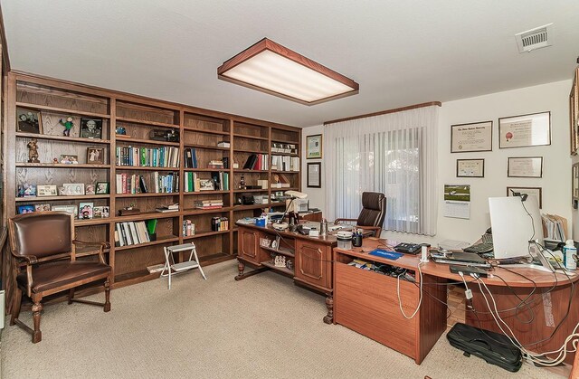 7355 N Pacific Ave, Fresno, CA 93711 - home office featuring light colored carpet and visible vents