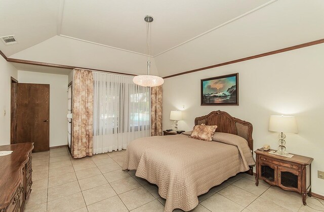 7355 N Pacific Ave, Fresno, CA 93711 - bedroom featuring baseboards, visible vents, and light tile patterned floors