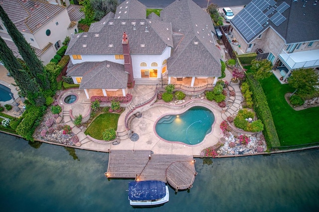 drone / aerial view