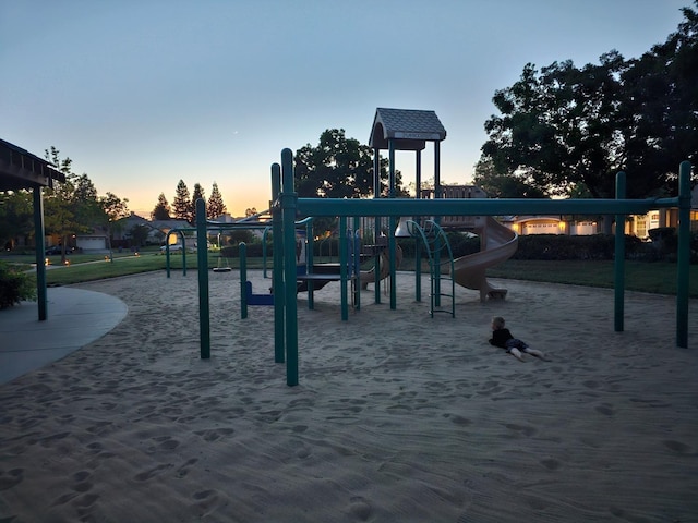 playground at dusk with playground community