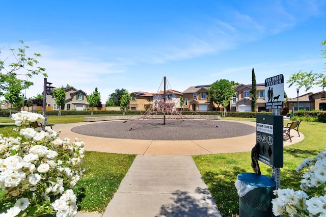 surrounding community with a residential view