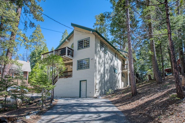 42153 Hemlock Ln, Shaver Lake, CA 93664 - view of property exterior with a balcony