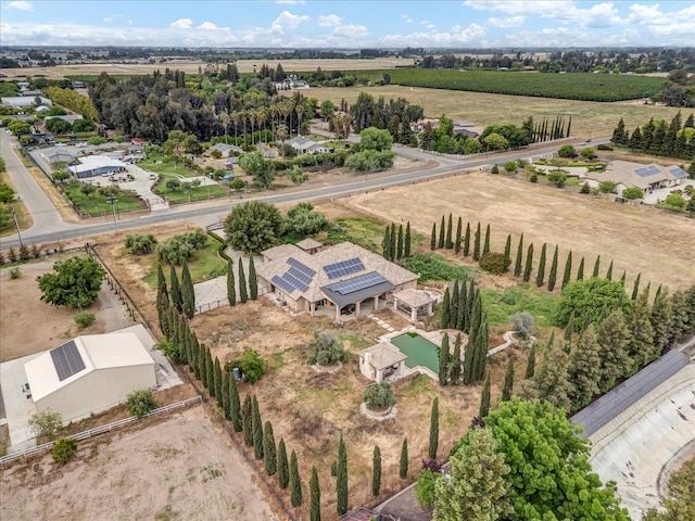 drone / aerial view featuring a rural view
