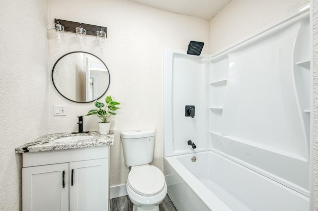 2225 N Van Ness Blvd, Fresno, CA 93704 - full bath featuring vanity, toilet, and bathtub / shower combination