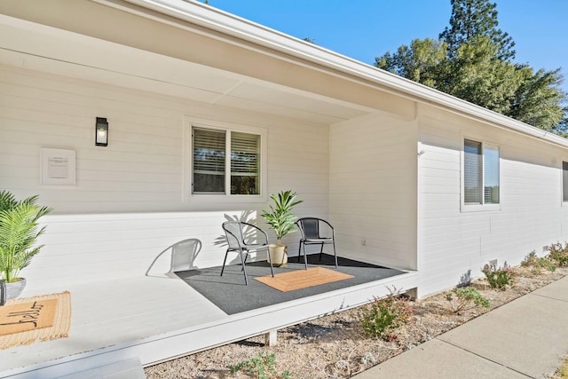 exterior space featuring a deck