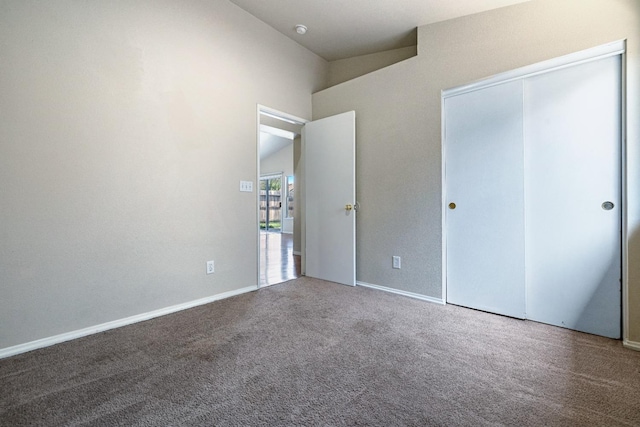 5634 W Donner Ave, Fresno, CA 93722 - unfurnished bedroom featuring a closet, baseboards, and carpet floors