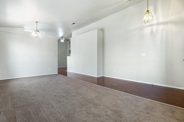 5634 W Donner Ave, Fresno, CA 93722 - carpeted empty room with a ceiling fan and baseboards