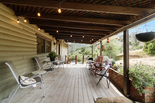 31008 N Dome Dr, Coarsegold, CA 93614 - view of wooden terrace