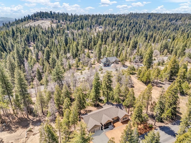 42596 Garnet Ln, Shaver Lake, CA 93664 - view from above of property featuring a heavily wooded area