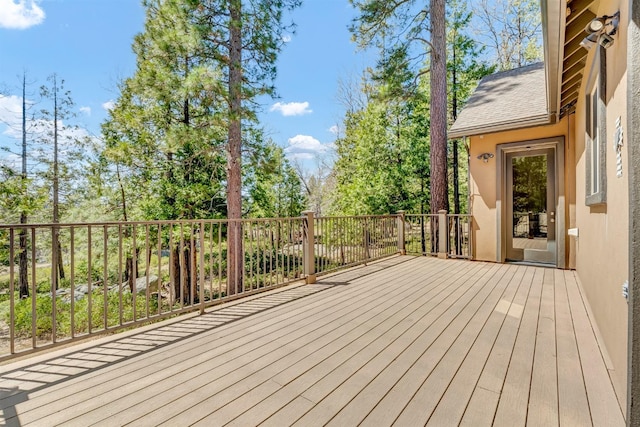 42596 Garnet Ln, Shaver Lake, CA 93664 - view of wooden deck