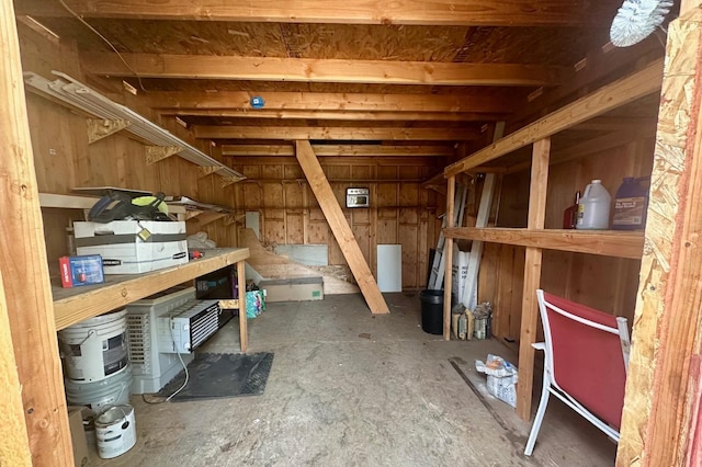 view of storage area