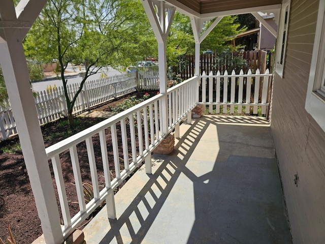 balcony with a porch