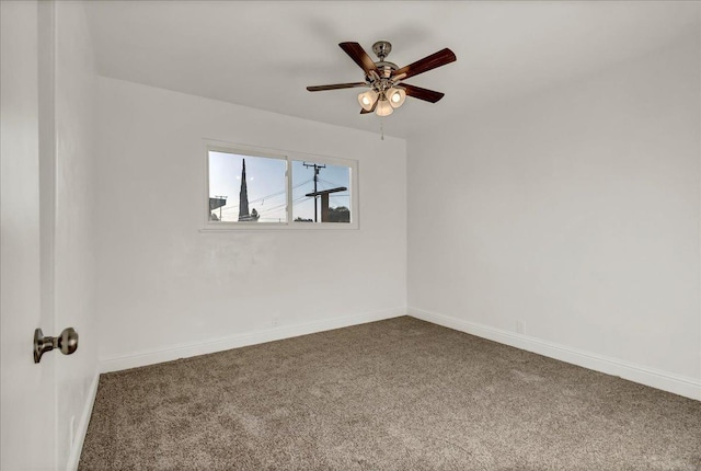 230 E Sycamore Dr, Hanford, CA 93230 - unfurnished room with ceiling fan, carpet, and baseboards
