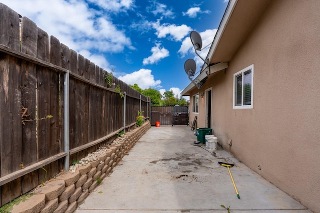 view of patio / terrace with a fenced backyard