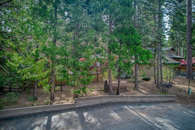 view of obstructed view of property