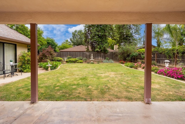 167 W Quincy Ave, Fresno, CA 93711 - view of yard with a patio and a fenced backyard