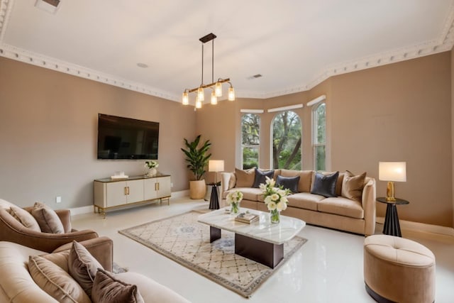 4918 W Bluff Ave, Fresno, CA 93722 - living area featuring visible vents and baseboards