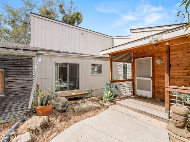 rear view of house featuring a patio