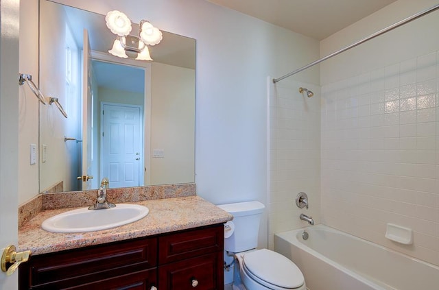 172 Omaha Ave, Clovis, CA 93619 - bathroom featuring toilet, shower / tub combination, and vanity