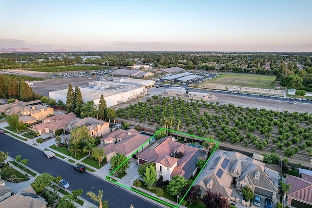 172 Omaha Ave, Clovis, CA 93619 - aerial view of residential area with property parcel outlined