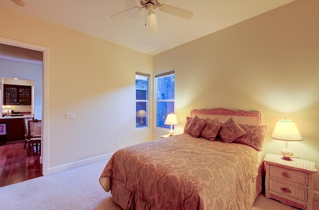 172 Omaha Ave, Clovis, CA 93619 - bedroom with carpet, baseboards, and ceiling fan