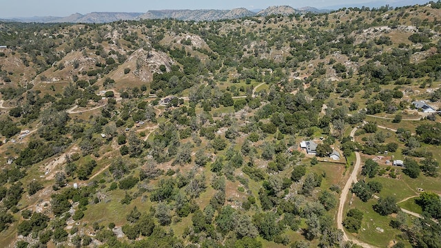 aerial view featuring a mountain view
