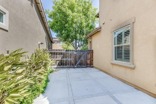 view of patio / terrace with fence
